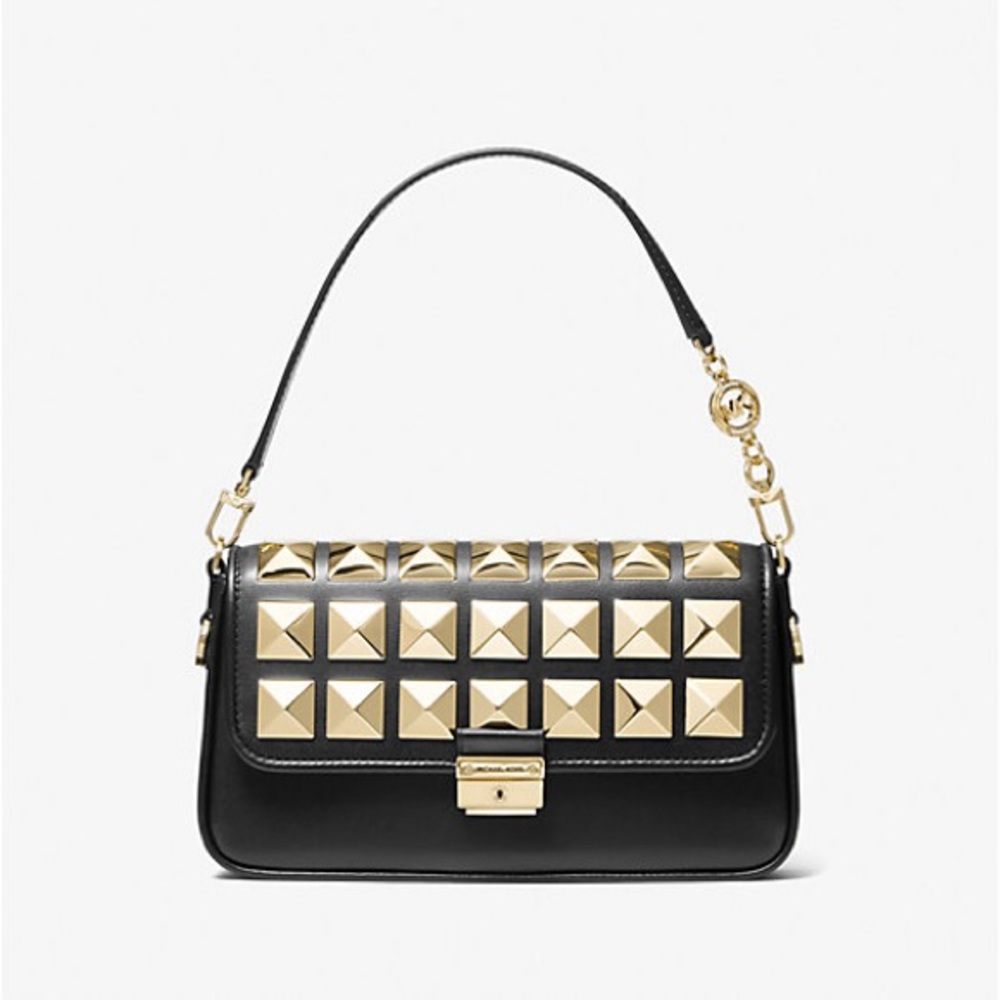 Michael Kors Bradshaw Studded Leather Shoulder Bag